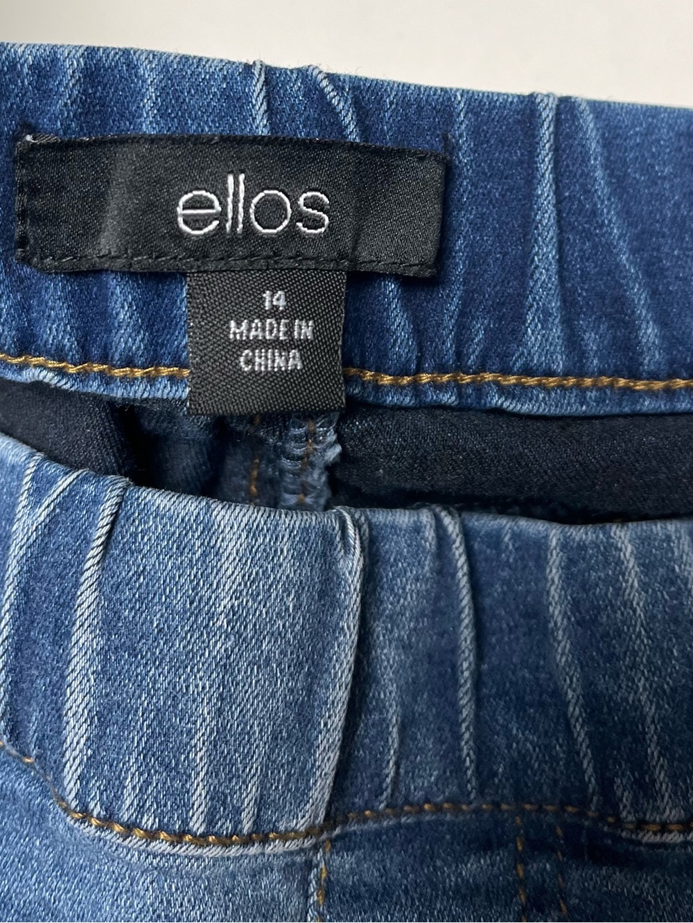Ellos Blue Elastic Waist Skinny Jeans - Picture 6 of 9
